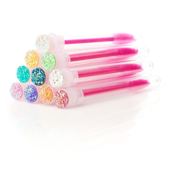 Szczoteczki do rzęs w tubce ciemny róż-róż