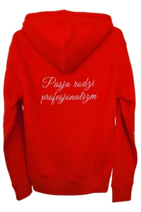 Czerwona bluza tył LoveLash