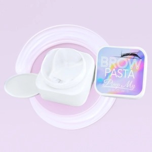 Brow Pasta do geometrii brwi kolorowa Pimp My Brows biała opakowanie