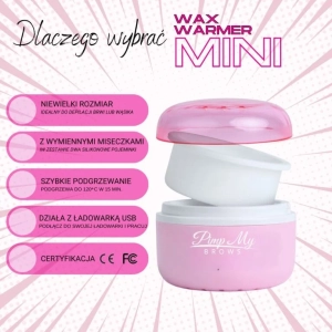Podgrzewacz do wosku mały różowy WAX WARMER MINI