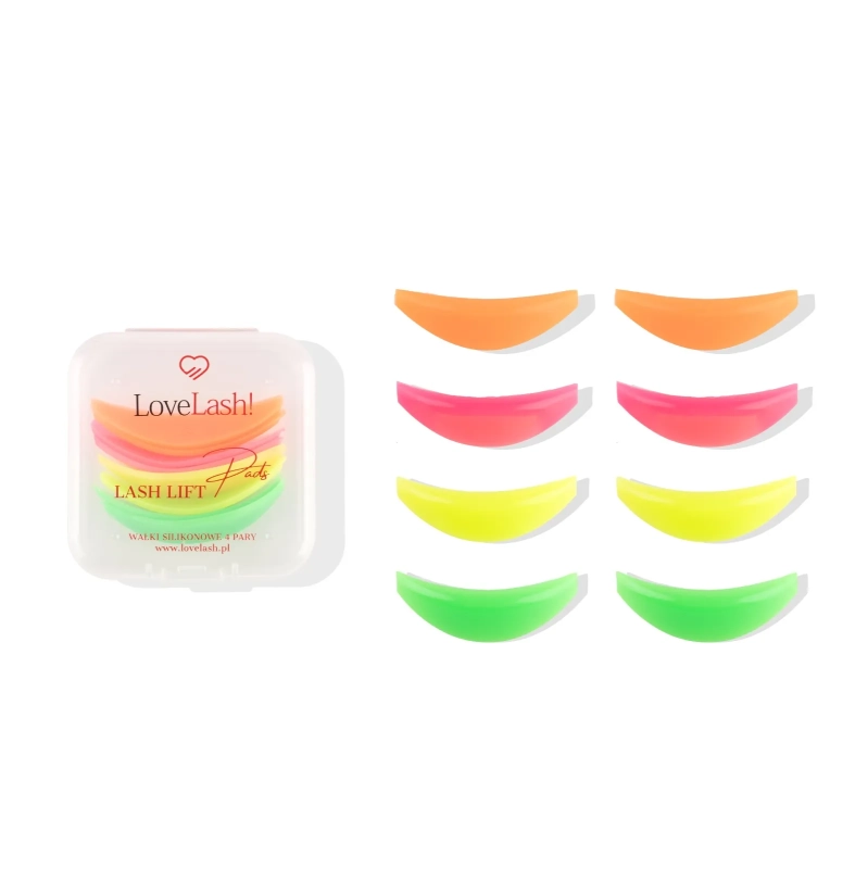 Wałeczki silikonowe do laminacji rzęs kolorowe LoveLash