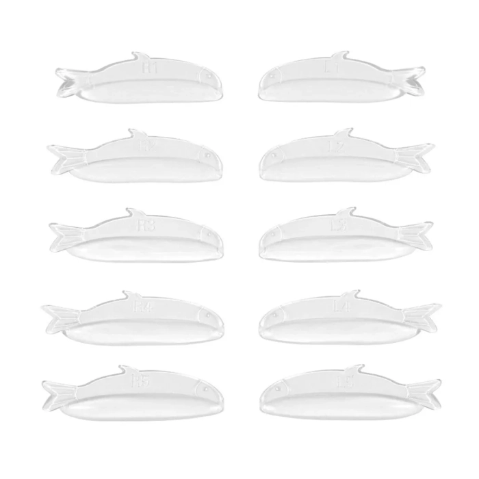 Wałeczki silikonowe do laminacji rzęs delfinki skręt C LoveLash