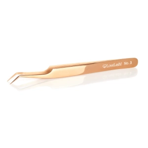 Pęseta do rzęs No. 3 Rose Gold Collection LoveLash