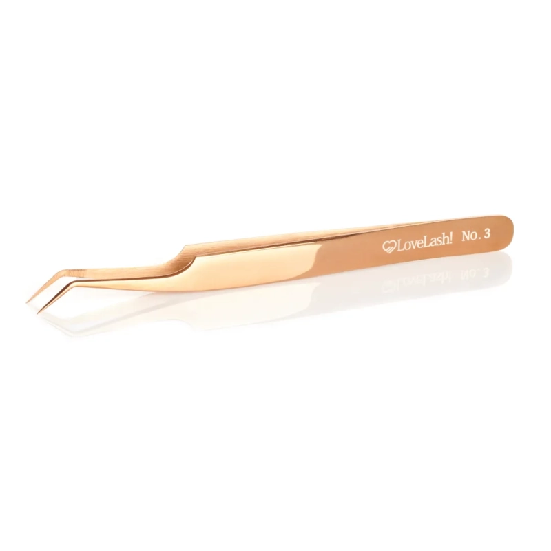 Pęseta do rzęs No. 3 Rose Gold Collection LoveLash