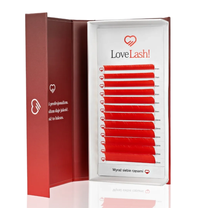 Rzęsy Czerwone sztuczne LoveLash