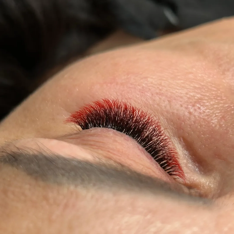 Stylizacja rzęsy Ombre Czerwone LoveLash