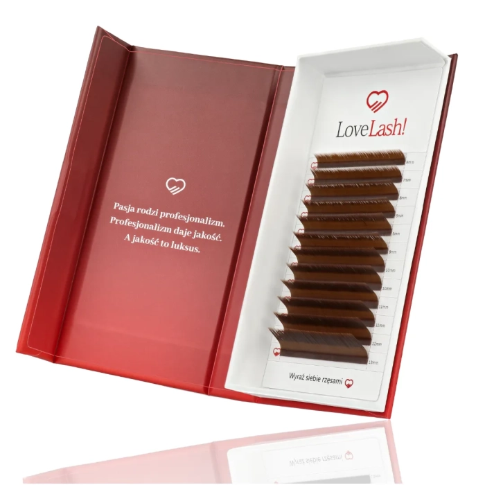 Rzęsy Dark Brown L0,10 Mix Brązowe LoveLash