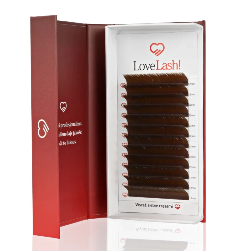 Rzęsy Dark Brown L0,10 jedna długość LoveLash