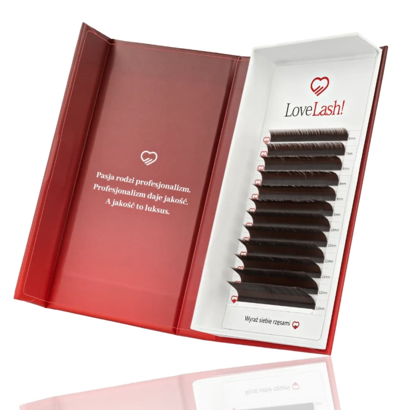 Rzęsy Dark Chocolate M0,10 Mix Brązowe LoveLash