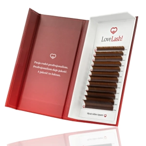 Rzęsy Dark Brown C0,10 Mix Brązowe LoveLash