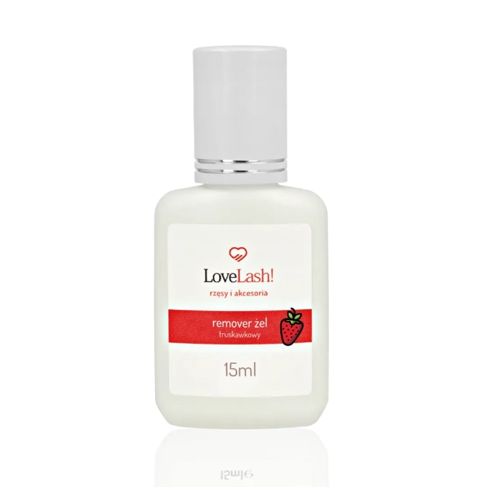 Remover Żel Truskawkowy do rozpuszczania kleju 15ml LoveLash