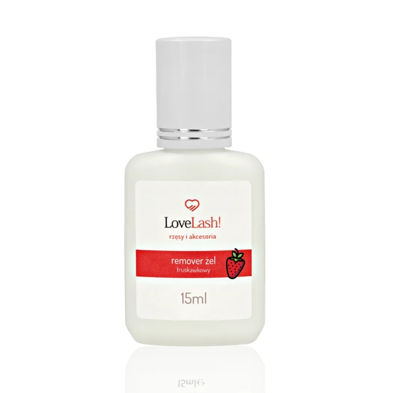 Remover Żel Truskawkowy do rozpuszczania kleju 15ml LoveLash