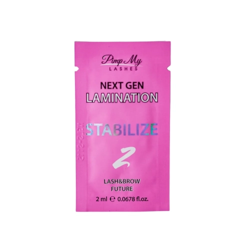 Preparat neutralizujący do laminacji rzęs i brwi Stabilize 2 Next Gen Lamination 2ml Pimp My Lashes