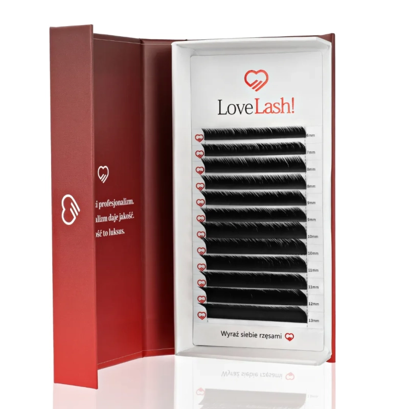 Rzęsy Czarne skręt L Mix rzęs Black LoveLash