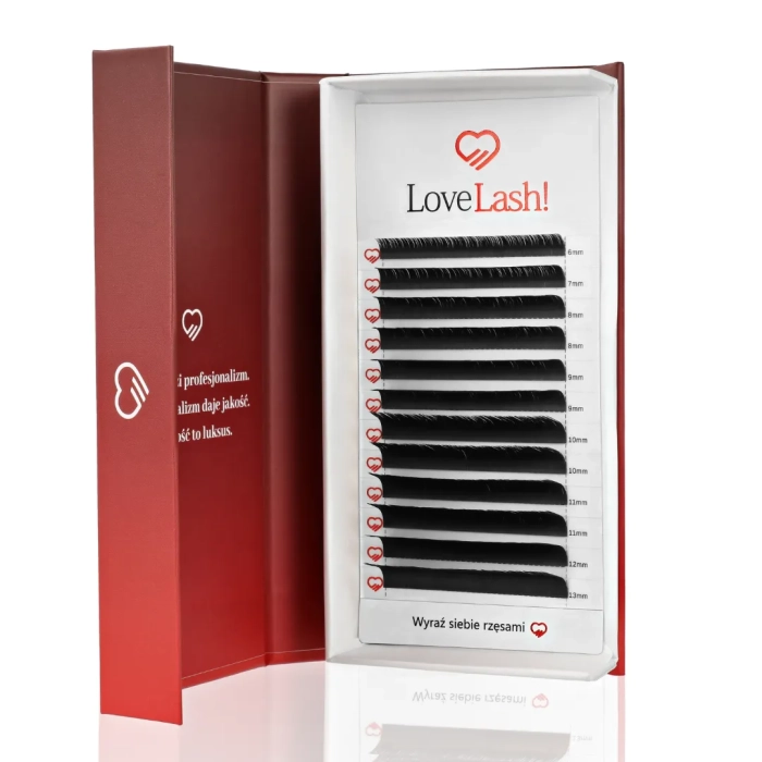 Rzęsy Czarne skręt M Mix rzęs Black LoveLash