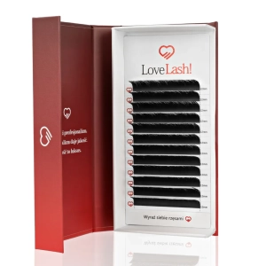 Rzęsy Czarne skręt M jedna długość rzęs Black LoveLash