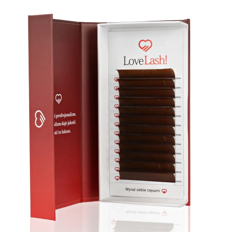 Rzęsy Dark Brown CC0,10 jedna długość LoveLash