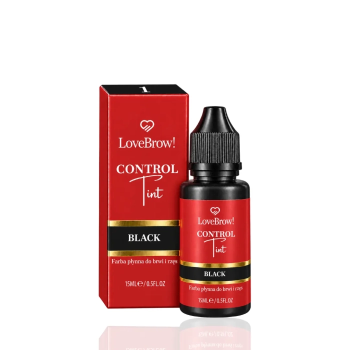 Farba płynna do brwi i rzęs Black Control Tint 15 ml Love Brow