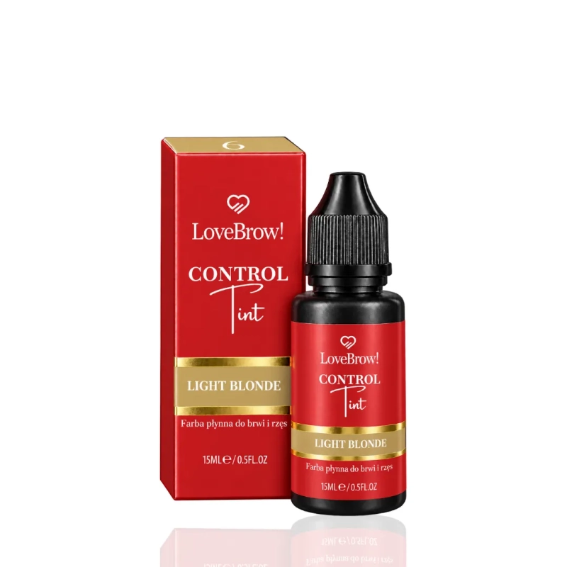 Farba płynna do brwi i rzęs Light Blonde Control Tint 15 ml Love Brow