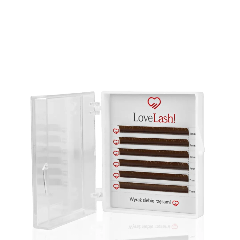 Rzęsy Brązowe mini paletka LoveLash