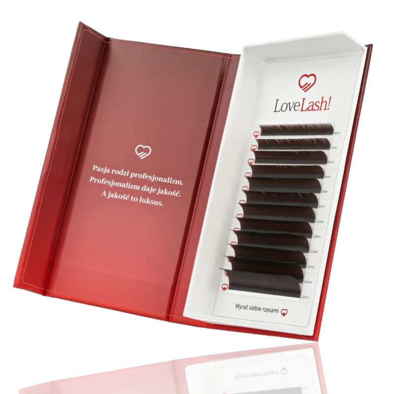 Rzęsy Dark Chocolate C Mix Brązowe LoveLash