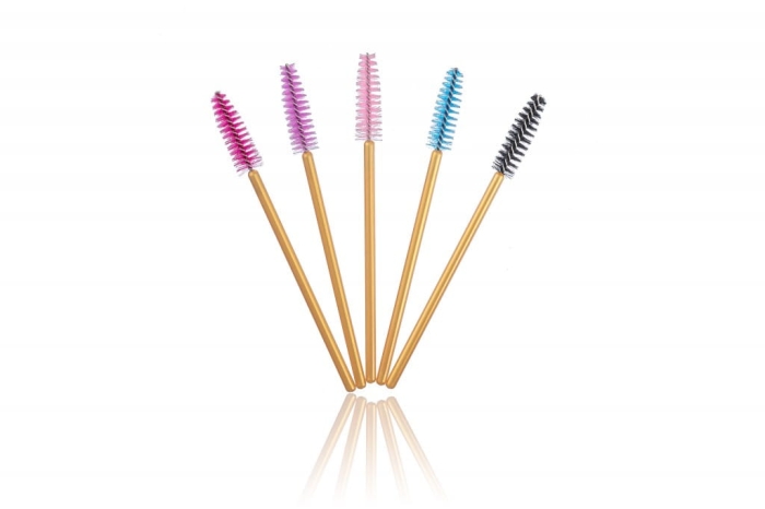 Szczoteczki do rzęs Złote nylonowe