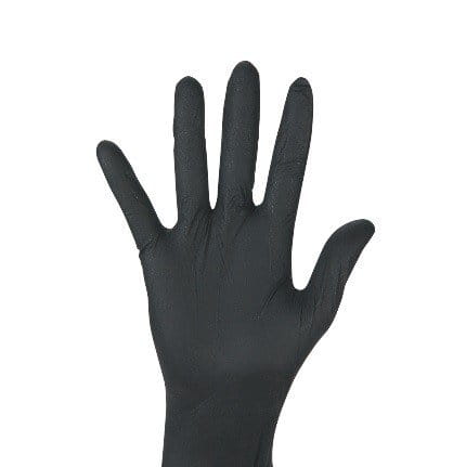Rękawiczki czarne, nitrylowe, niepudrowane, S 100 szt